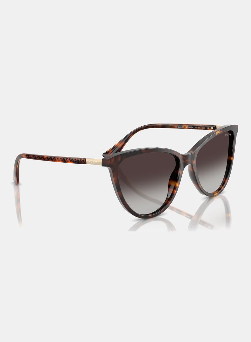 Vogue Full Rim Cat Eye Sunglasses 0VO5593SI - Image 3
